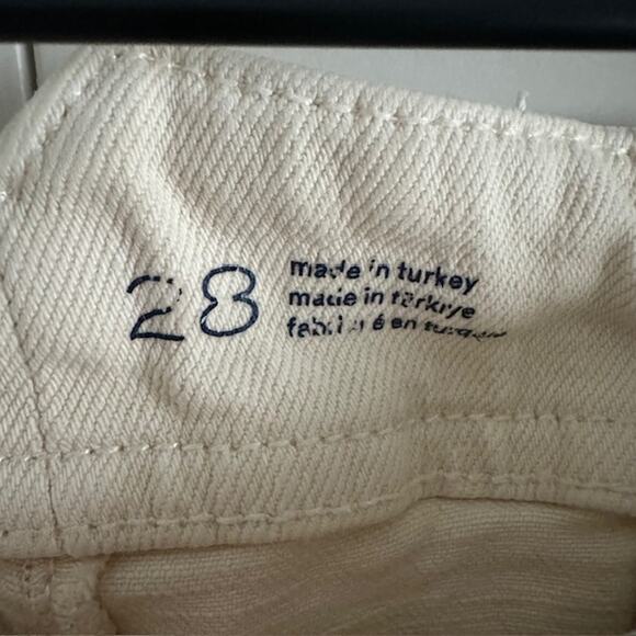 Anthropologie Pilcro The Kit Cropped Wide-Leg Trouser Jeans 28 Color: Cream - Picture 10 of 12